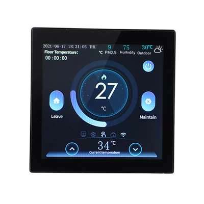 Farbbildschirm Bodenheizung 4,0 Zoll-Anzeigen-intelligente Raum-Thermostat Tuya Wifi