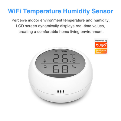Tuya WIFI Temperatur-Feuchtigkeitssensor Indoor Smart Fernbedienung mit LCD-Display