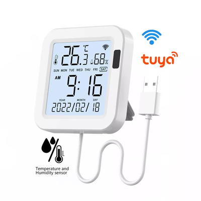 Glomarket Tuya Wifi Smart Temperatur-Feuchtigkeitssensor Wireless Home Thermometer Hygrometer Detektor