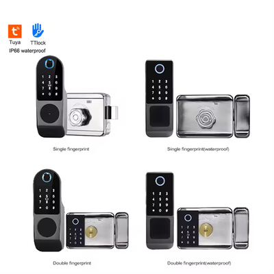 Glomarket Tuya Wasserdichtes digitales TTLock Fernschließen Doppelseitiges Fingerabdruck-Smart Lock