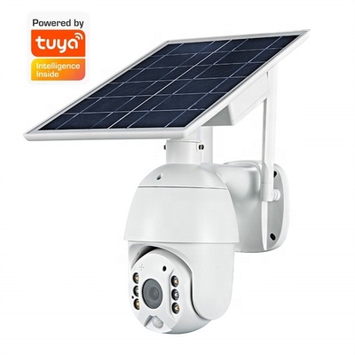 Tuya Security Smart Home IP66 Wasserdichte 1080P Full HD PIR-Erkennungs-Solar-PTZ-Kamera