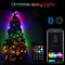 Beleuchtet intelligente Weihnachtskette Tuya 24 Schlüsselinfrarotmusikalischen Fernsteuerungsrhythmus