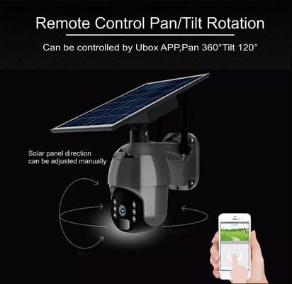 Glomarket 1080P Full HD CCTV Outdoor Solarkamera Ptz Zwei-Wege-Audio-Pir-Erkennung Wasserdichte Tuya-Fernbedienung Smart