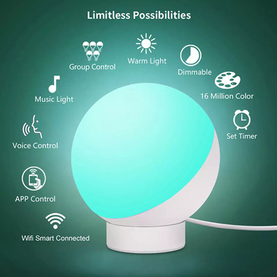 Tuya 12W Wifi Smart Tischlampe Drahtlose Sprachsteuerung RGB Dimmbare Lampe