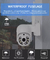 Intelligente Kamera 1080P Tuya Wifi imprägniern Überwachungskamera Nachtsicht-PIR Detection Fulls HD