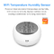 Intelligente Digital Wifi Temperatur Tuya und Feuchtigkeitssensor-LCD-Bildschirm mit Alexa Google Home
