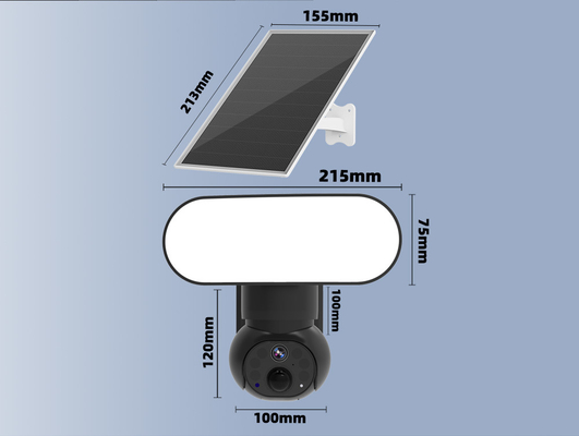 Intelligente Flutlicht Wifi 4G Weisen-Audiokamera der Kamera-Solarsicherheits-3MP Motion Tracking Two