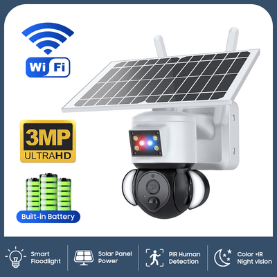 Wifi 4G Solar PTZ Kamera Smart Farbe+IR Nachtsicht PIR Mensch Erkennungswarnungen