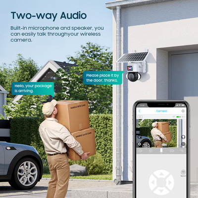Wifi 4G Solar PTZ Kamera Smart Farbe+IR Nachtsicht PIR Mensch Erkennungswarnungen