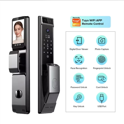 Glomarket Tuya Wifi Gesichtserkennung Smart Door Lock mit Kamera