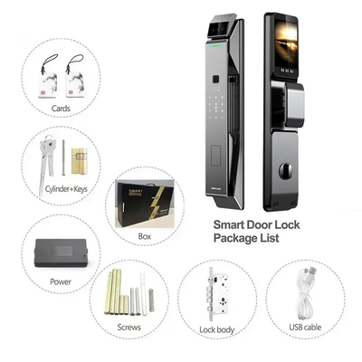 Glomarket Tuya Security vollautomatisches Smart Lock mit 3D-Gesichtserkennung
