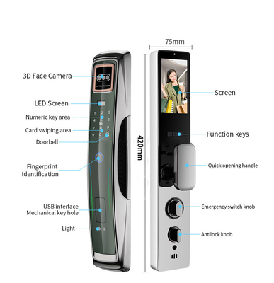3D-Gesichtserkennung Intelligentes Schloss Usmart Go APP Intelligentes Management
