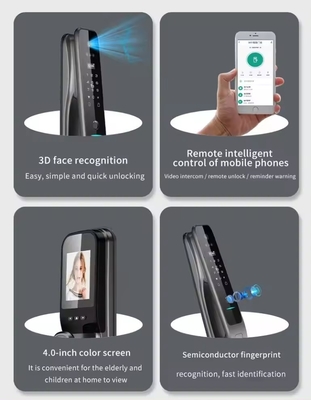 Gesichtserkennung intelligentes Schloss vollautomatisch Tuya Smart sicheres Haus