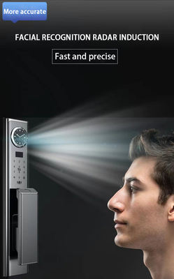 Luxuriöses Gesichtserkennungsschloss mit hochwertiger visueller Interkom und Echtzeitüberwachung