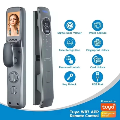 Glomarket Tuya Smart Door Lock 3D Gesichtserkennung Automatische Smart Locks mit Kamera Smart Biometrische Sicherheit Türschloss