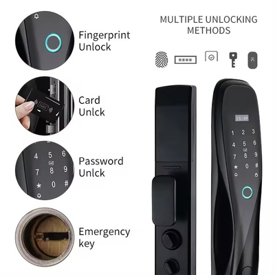Glomarket 3D-Gesicht WIFI-Smart Voll automatisches Smart Lock Fingerabdruck APP Karte Schlüssel entsperren Intelligentes Türschloss mit Kamera