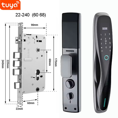 Glomarket 3D-Gesicht WIFI-Smart Voll automatisches Smart Lock Fingerabdruck APP Karte Schlüssel entsperren Intelligentes Türschloss mit Kamera