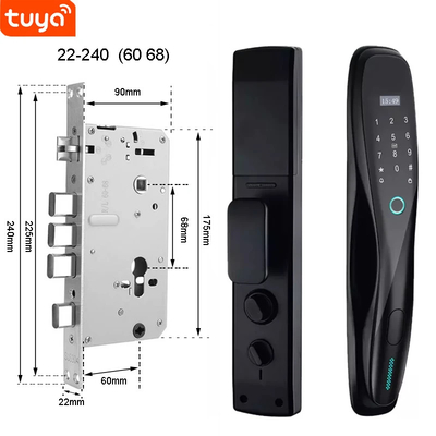 Glomarket 3D-Gesicht WIFI-Smart Voll automatisches Smart Lock Fingerabdruck APP Karte Schlüssel entsperren Intelligentes Türschloss mit Kamera