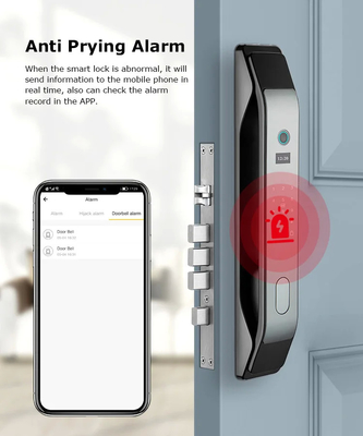 Glomarket Tuya Smart 3D Face vollautomatische Türschließung App Fernschließung Fingerabdruck Smart Intelligentes Türschloss für Smart Home