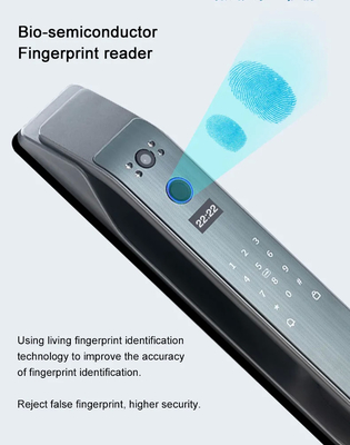 Glomarket Tuya Smart 3D Face vollautomatische Türschließung App Fernschließung Fingerabdruck Smart Intelligentes Türschloss für Smart Home
