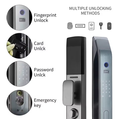 Glomarket Tuya Smart 3D Face vollautomatische Türschließung App Fernschließung Fingerabdruck Smart Intelligentes Türschloss für Smart Home