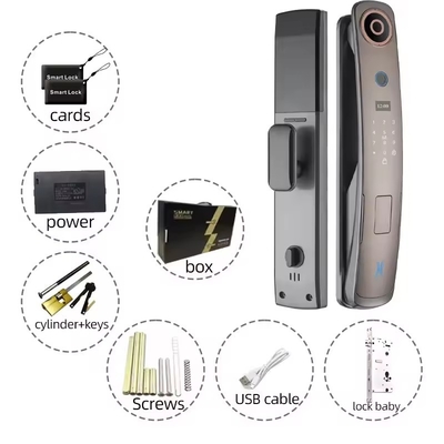 Glomarket 3d Gesichtserkennung Smart Door Lock mit Kamera Digitale Fingerabdrücke Vollautomatische Sicherheitsschlösser