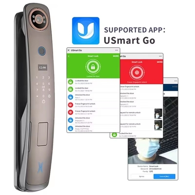 Glomarket 3d Gesichtserkennung Smart Door Lock mit Kamera Digitale Fingerabdrücke Vollautomatische Sicherheitsschlösser