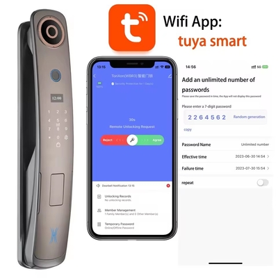 Glomarket 3d Gesichtserkennung Smart Door Lock mit Kamera Digitale Fingerabdrücke Vollautomatische Sicherheitsschlösser