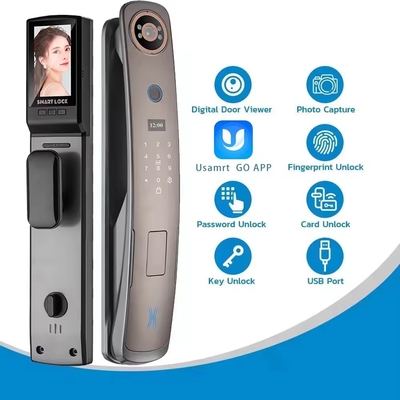 Glomarket 3d Gesichtserkennung Smart Door Lock mit Kamera Digitale Fingerabdrücke Vollautomatische Sicherheitsschlösser