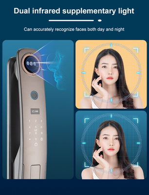 Glomarket 3d Gesichtserkennung Smart Door Lock mit Kamera Digitale Fingerabdrücke Vollautomatische Sicherheitsschlösser