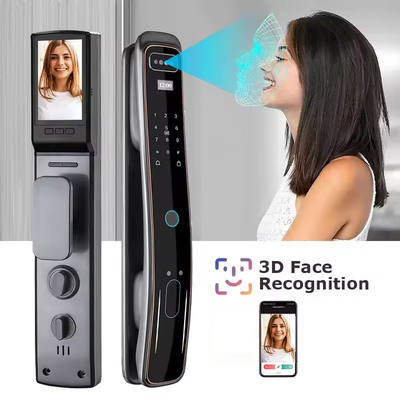 Glomarket Vollautomatisches Tuya Wifi Smart Door Lock Mobiltelefon Steuerung Fingerprint Digitales Passwort Smart Lock mit Kamera