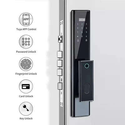 Glomarket Wireless Biometrische Fingerabdruckschutz vollautomatisches Smart Lock Digital Passwort Karte Schlüsselverschluss mit Kamera