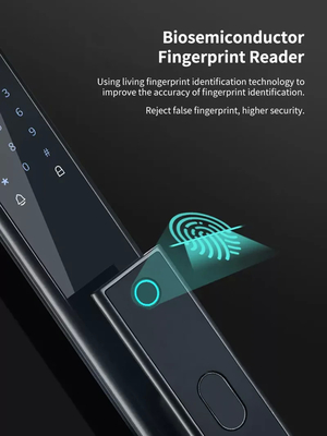 Glomarket Wireless Biometrische Fingerabdruckschutz vollautomatisches Smart Lock Digital Passwort Karte Schlüsselverschluss mit Kamera