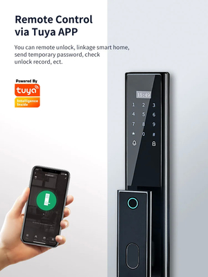 Glomarket Wireless Biometrische Fingerabdruckschutz vollautomatisches Smart Lock Digital Passwort Karte Schlüsselverschluss mit Kamera