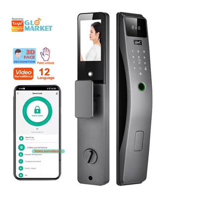 Glomarket 3d Gesichtserkennung Smart Door Lock Tuya Echtzeit Video Intercom Wifi Intelligentes Türschloss mit Palmprint