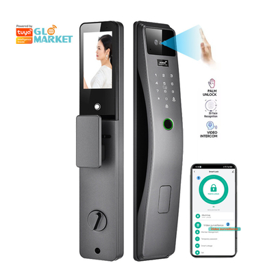Glomarket 3d Gesichtserkennung Smart Door Lock Tuya Echtzeit Video Intercom Wifi Intelligentes Türschloss mit Palmprint