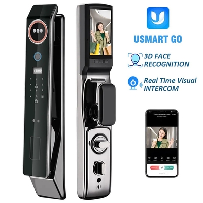 Glomarket Werkspreis Wifi App Smart Door Lock mit Gesichtserkennung Biometrischer Fingerabdruck Cerradura Unterstützung Intercom Funktion