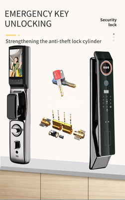Glomarket Werkspreis Wifi App Smart Door Lock mit Gesichtserkennung Biometrischer Fingerabdruck Cerradura Unterstützung Intercom Funktion