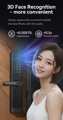 Glomarket Tuya Wifi Smart Lock Aluminium Holztür Gesichtserkennung Palmprint Biometrischer Fingerabdruck Digitaler Smart Lock