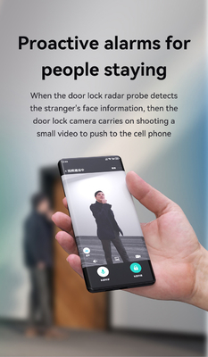 Glomarket Tuya Wifi Smart Lock Aluminium Holztür Gesichtserkennung Palmprint Biometrischer Fingerabdruck Digitaler Smart Lock