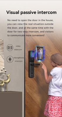 Glomarket Tuya Wifi Smart Lock Aluminium Holztür Gesichtserkennung Palmprint Biometrischer Fingerabdruck Digitaler Smart Lock