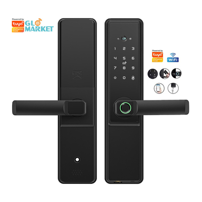 Glomarket Tuya Wifi Smart Door Lock mit Cat Eye Digital Lock Elektronische Fingerabdrücke Tür Smart Home