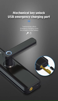 Glomarket Tuya Wifi Smart Door Lock mit Cat Eye Digital Lock Elektronische Fingerabdrücke Tür Smart Home