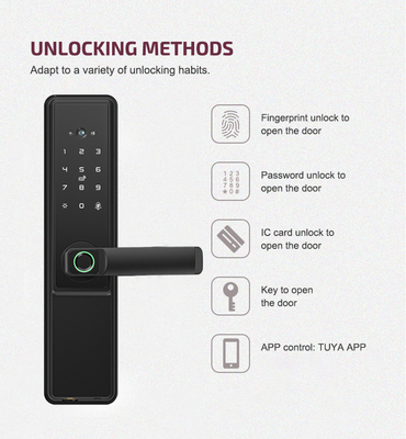 Glomarket Tuya Wifi Smart Door Lock mit Cat Eye Digital Lock Elektronische Fingerabdrücke Tür Smart Home