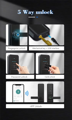 Glomarket Tuya Wifi Smart Door Lock mit Cat Eye Digital Lock Elektronische Fingerabdrücke Tür Smart Home
