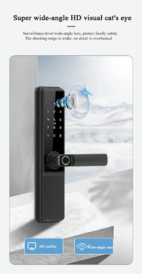 Glomarket Tuya Wifi Smart Door Lock mit Cat Eye Digital Lock Elektronische Fingerabdrücke Tür Smart Home
