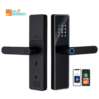 Glomarket Smart Cerradura Fechadura Digital Tuya Ttlock Schloss RFID Karte Passwort Fingerabdruck Smart Türschloss