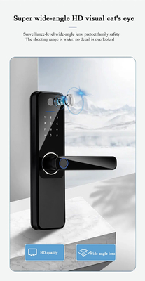 Glomarket Wifi Biometrische elektronische Tuya App Remote Smart Lock Smart Fingerabdruck Türschloss mit Cat Eye