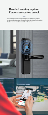 Glomarket Wifi Biometrische elektronische Tuya App Remote Smart Lock Smart Fingerabdruck Türschloss mit Cat Eye
