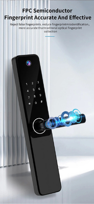 Glomarket Tuya Wifi Fingerabdruck Digitales Passwort Intelligentes Türschloss Fernbedienung Schloss Smart mit Kamera
